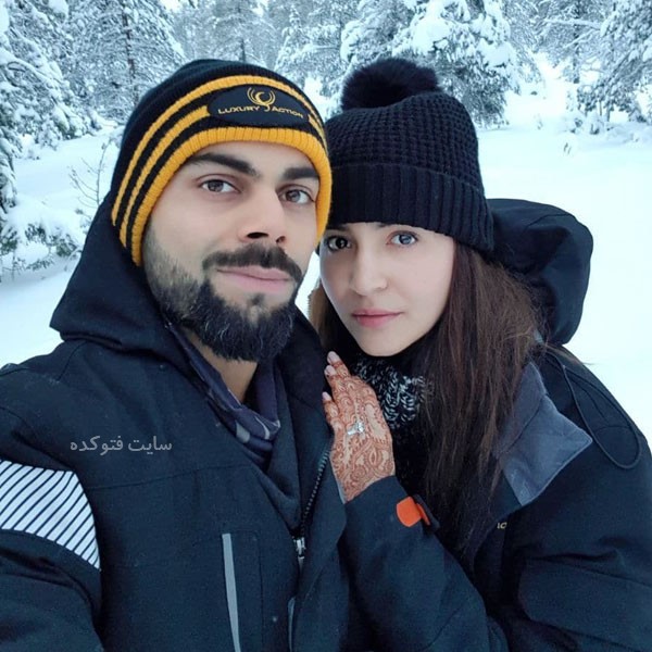 انوشکا شرما (Anushka Sharma) و همسرش ویرات کوهلی