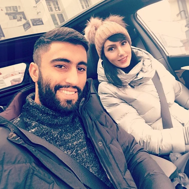 عکس کاوه رضایی و هسمرش فرنوش شیخی