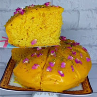 طرز تهیه کیک هل و گلاب و زعفران بدون فر با فیلم