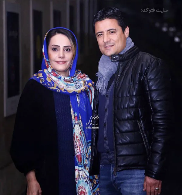 علیرضا فغانی (داور فوتبال) و همسرش