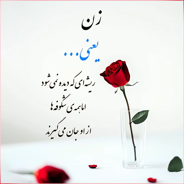 تبریک روز زن ساده