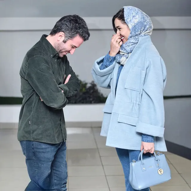 عکس هوتن شکیبا و پریناز ایزدیار