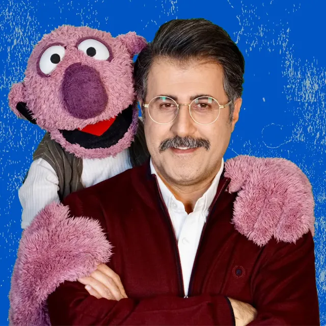 هومن حاجی عبداللهی با جناب خان در برنامه هزار و یک