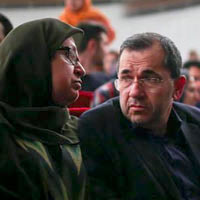 مجید تخت روانچی و همسرش