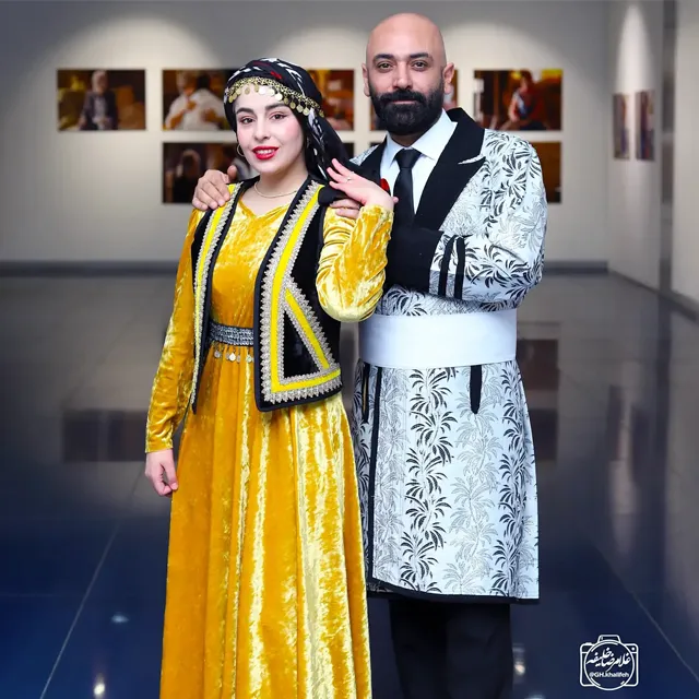 مهدی کوشکی و همسرش محیا مهدی زاده