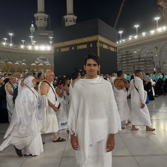 عکس محمدحسین اسلامی بازیکن فوتبال در مکه