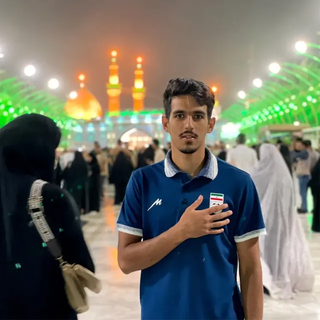 عکس محمدحسین اسلامی در کربلا