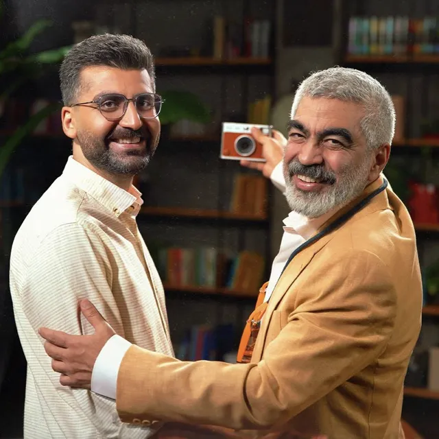عکس مجتبی شکوری و سروش صحت در برنامه اکنون بعد از بازگشت از مهاجرت