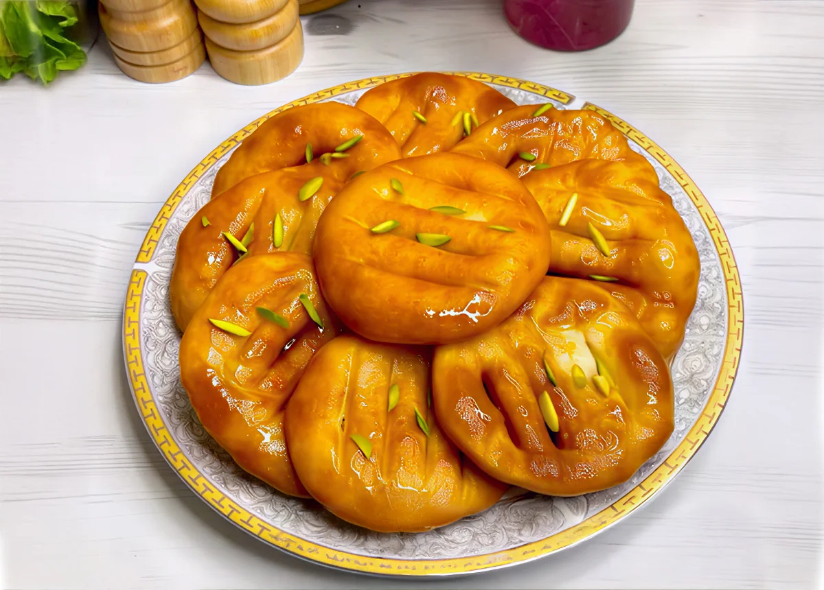 طرز تهیه ۱۴ عدد شیرینی سرخ‌ شده شربتی (بدون فر در تابه)