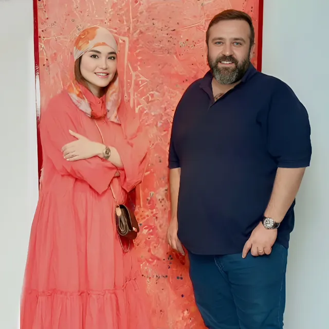 سولماز حسینی و همسرش بهرنگ توفیقی